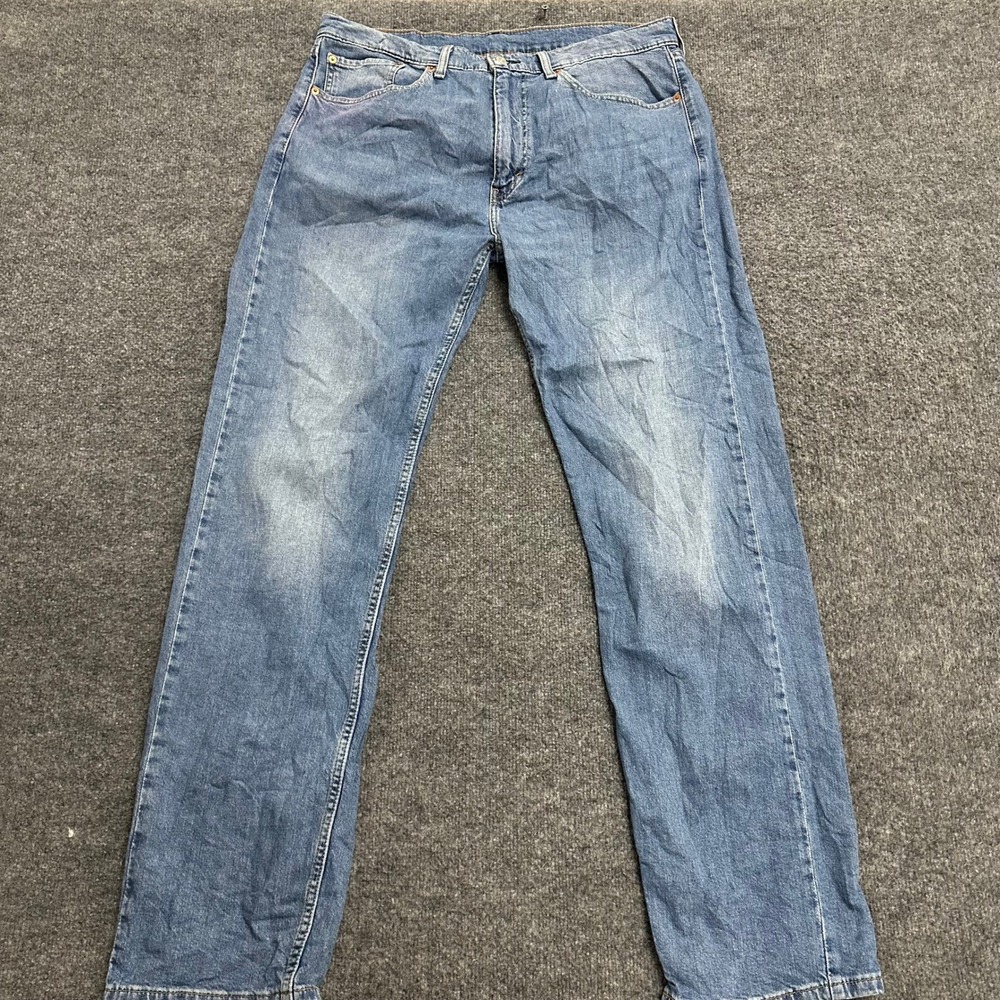 Levi's Jeans Mens Size 36 Blue 505 Regular Fit Straight Leg Denim Classic Casual